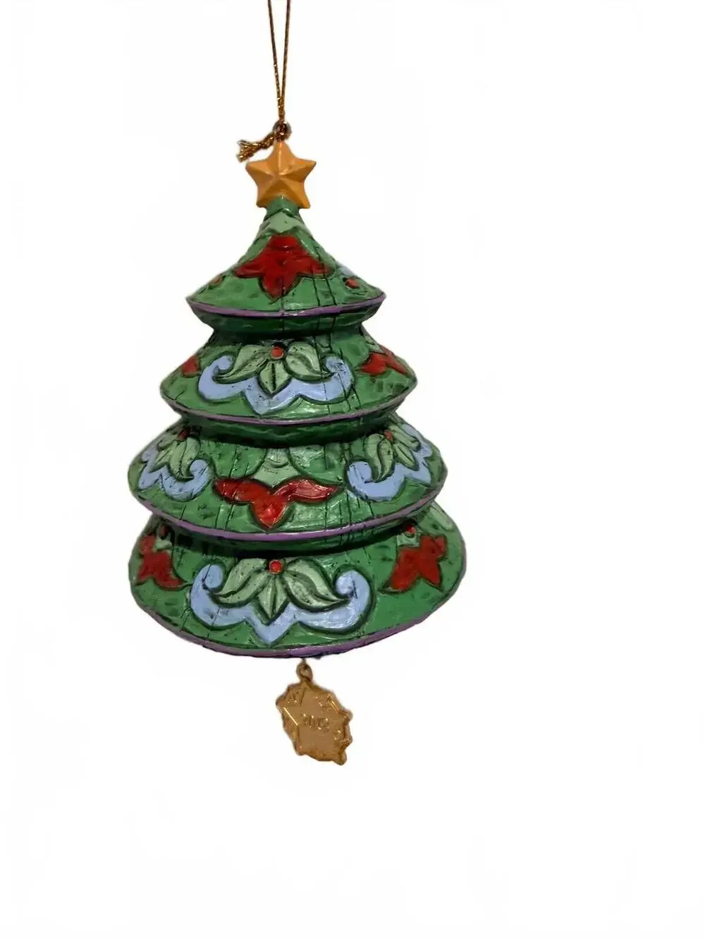 Set of 6 Annual Hand-Painted Jim Shore Christmas OrnamentsFrom Danbury Mint